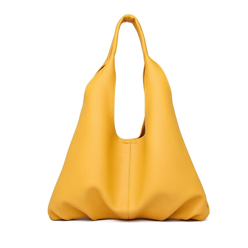Women’s Soft Leather Dumpling Tote Bag