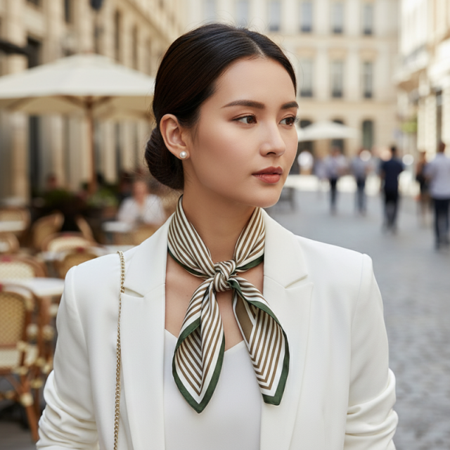 Zebra Zephyr Chiffon Scarf