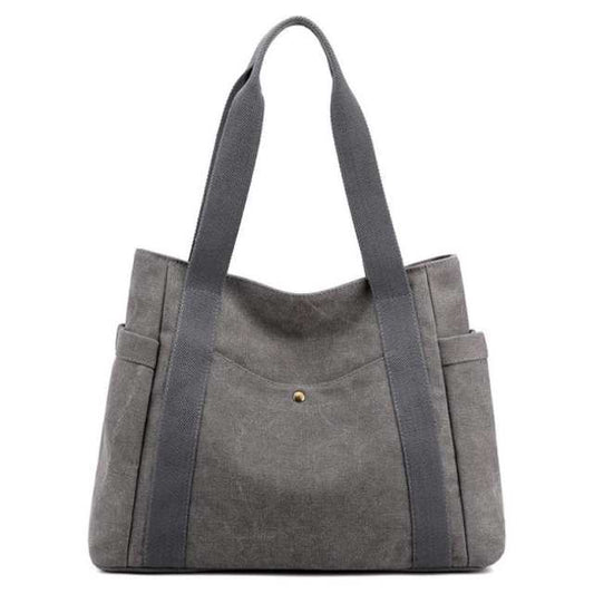 Canvas Multi Pocket Large Tote Bag