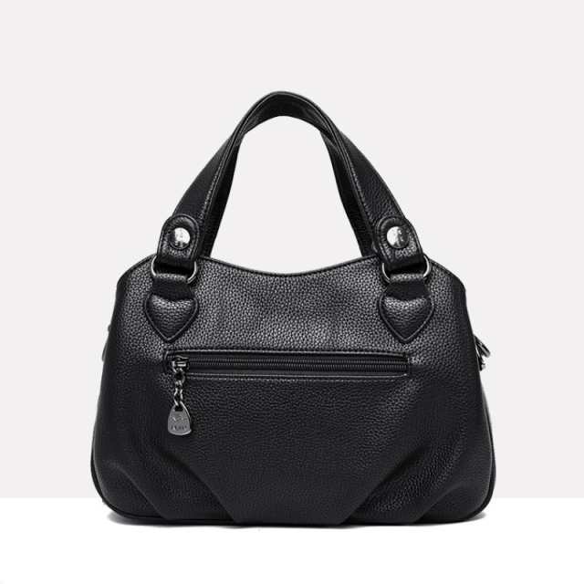 Women's Pebbled Faux Leather Structured Handbag
