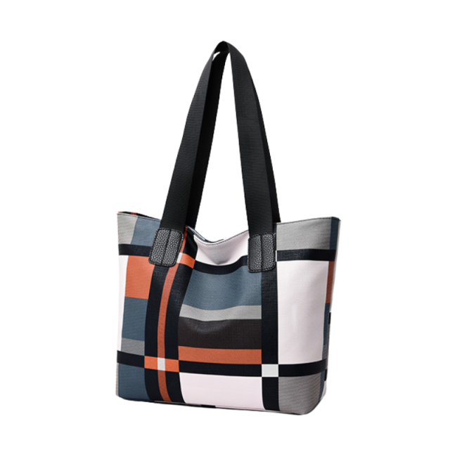 Chic Plaid Pattern Shoulder Bag