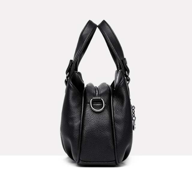 Women's Pebbled Faux Leather Structured Handbag