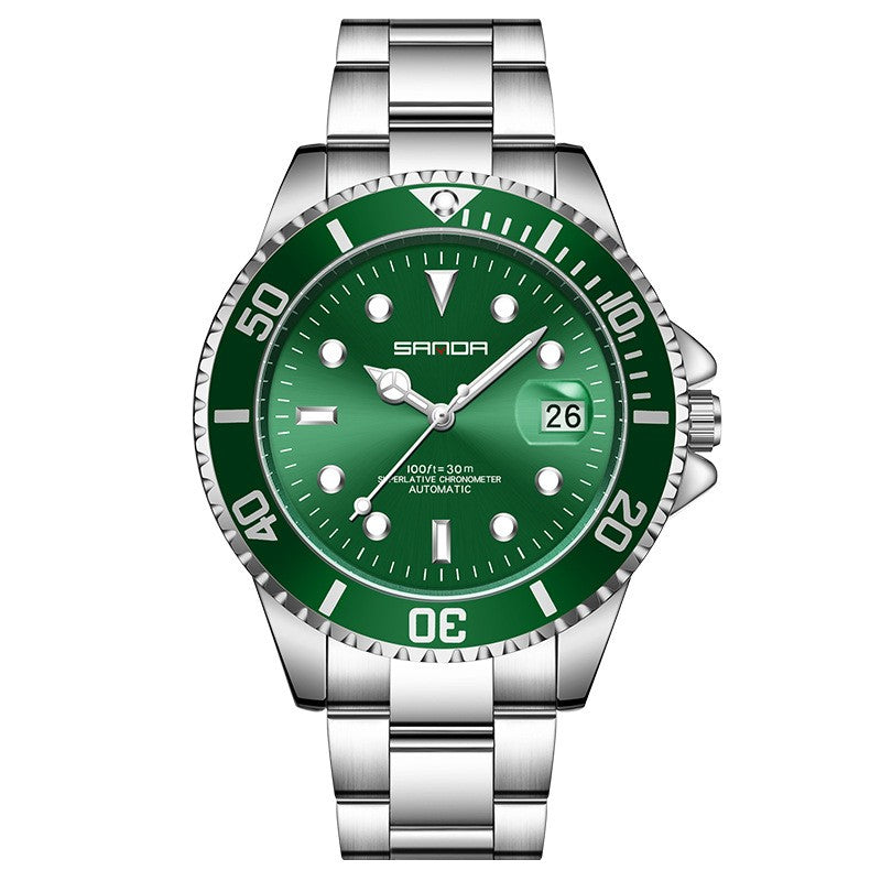 Green Dial Automatic Mechanical Watch for Men