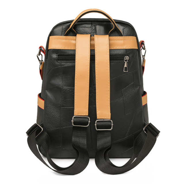 Color Block Chic Women's Fashion Backpack