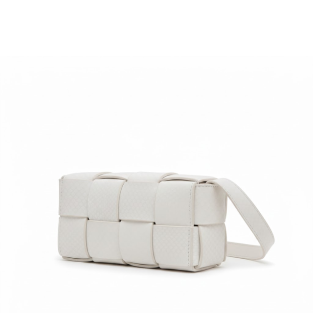 Chunky Weave Flap Shoulder Bag