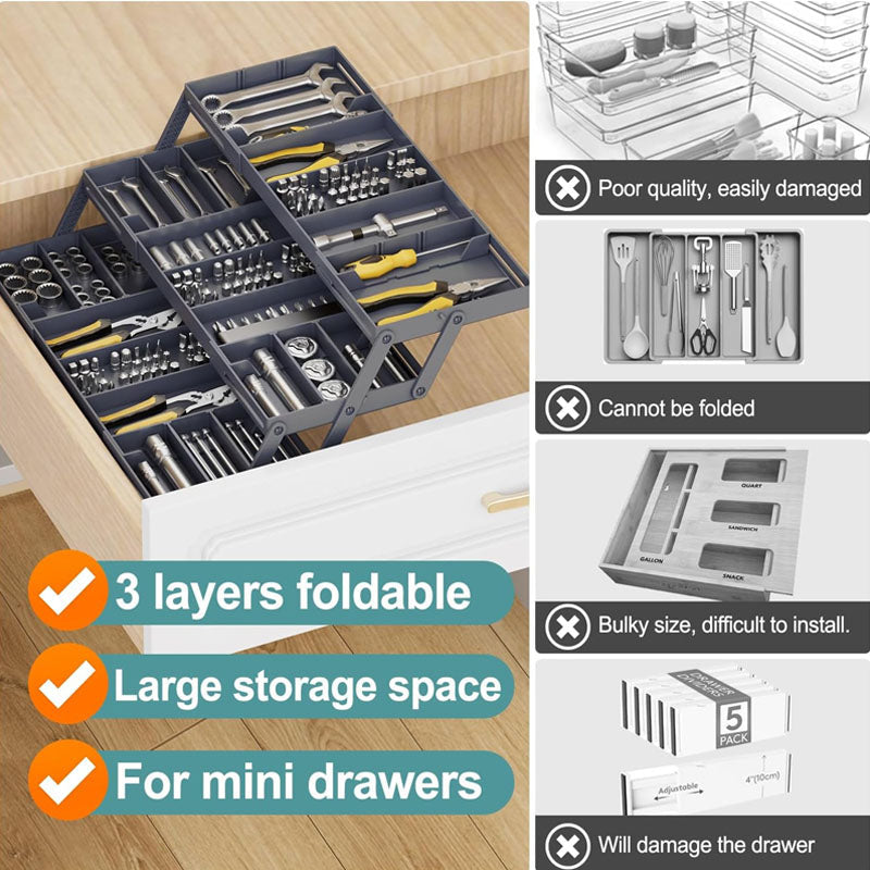 3 Tier Expandable Drawer Organizer