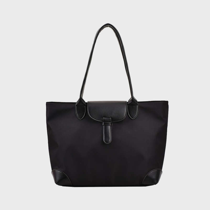 Contrast Color  Oxford Cloth Commuter Canvas Tote