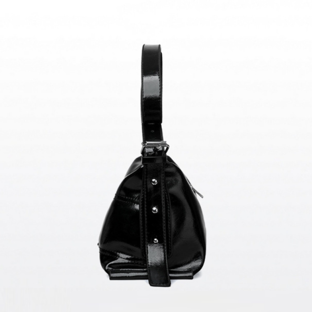 Crackle Texture Pillow Shoulder Bag