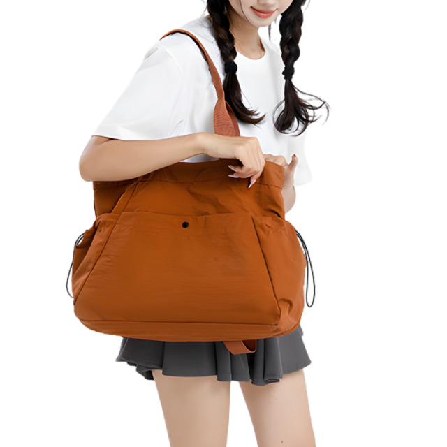 Crinkle Large Capacity Shoulder Bag