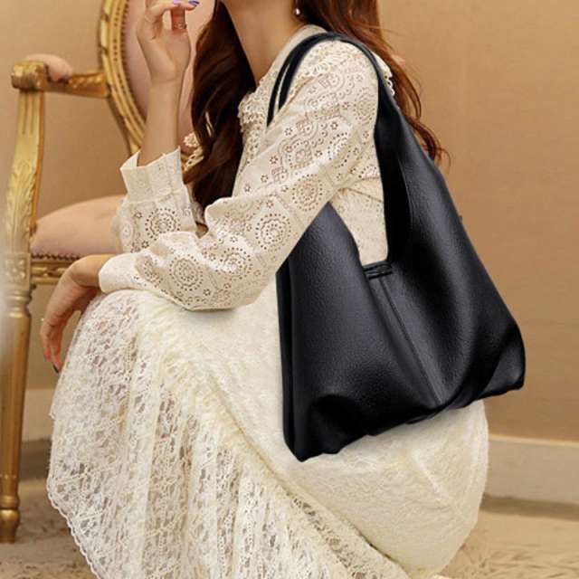 Women’s Soft Leather Dumpling Tote Bag