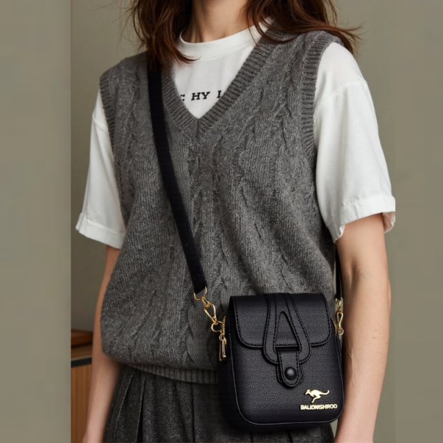 Chic Solid Color Mini Crossbody Bag