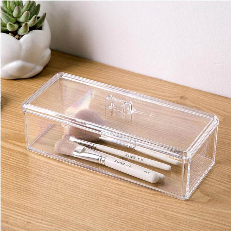Acrylic Makeup Cosmetic Container With Lid