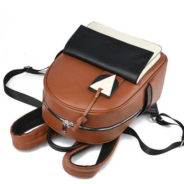 Color Block Casual  Large Capacity Women's Travel Backpack