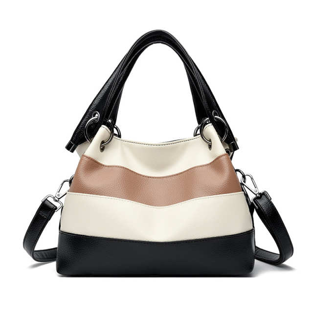 Color Block Large Capacity Women’s Shoulder Bag