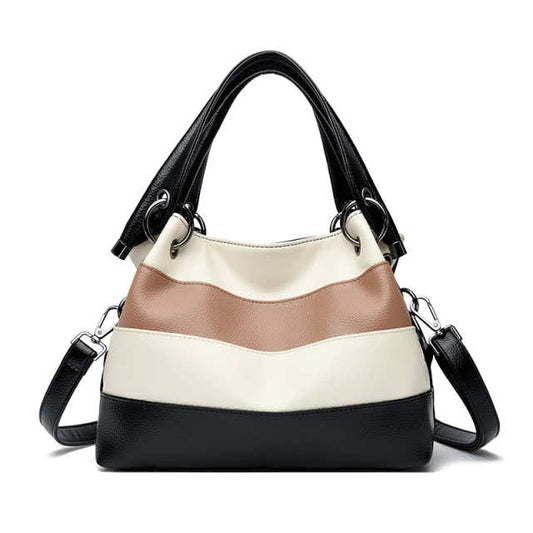 Color Block Large Capacity Women’s Shoulder Bag