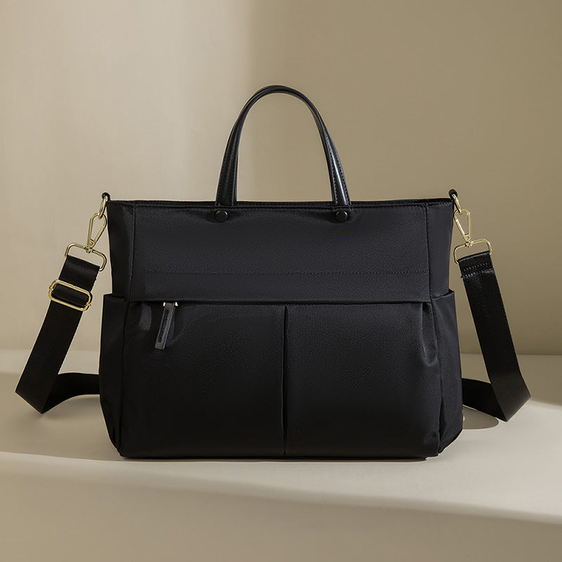Women's Large Capacity Nylon Laptop Shoulder Bag