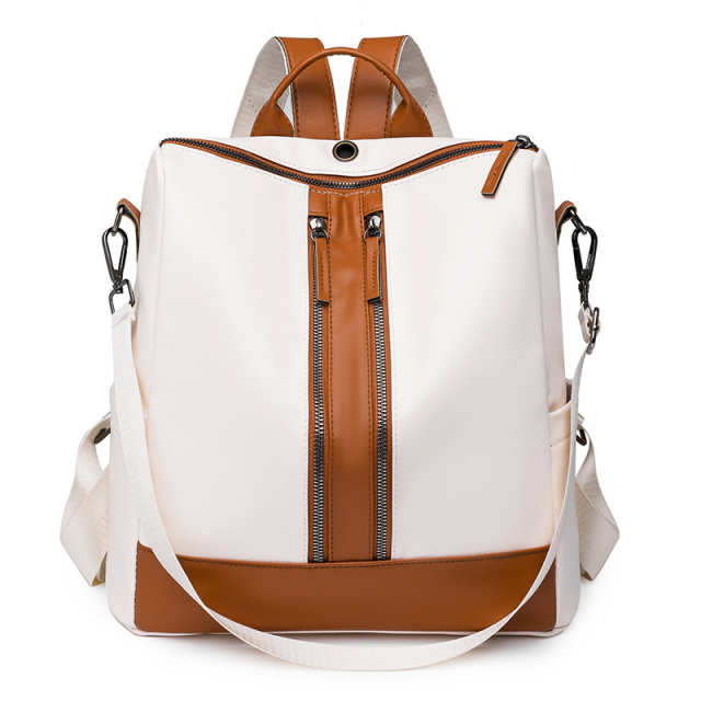 Casual PU Leather Retro Lightweight Travel Backpack