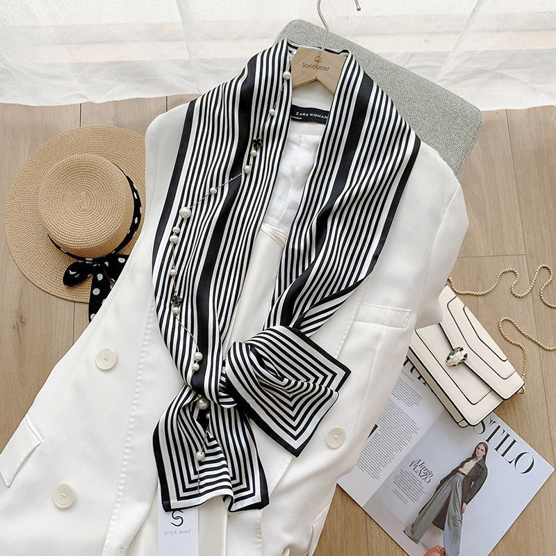 Zebra Zephyr Chiffon Scarf