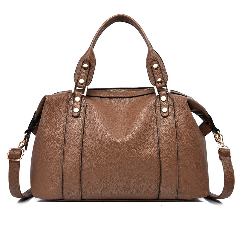 Classic Retro Boston Handbag For Women