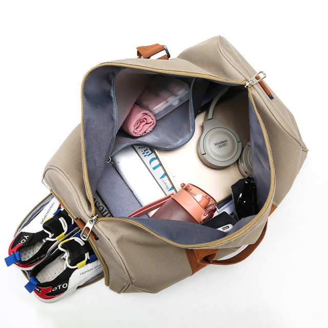 Women's Oxford Gym Bag with Shoe Compartment and Custom Logo