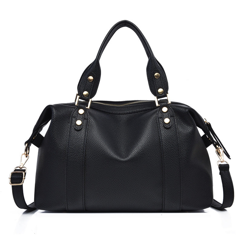 Classic Retro Boston Handbag For Women