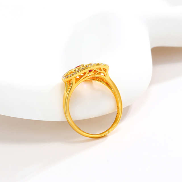 Retro Gemstone Fashion Ring