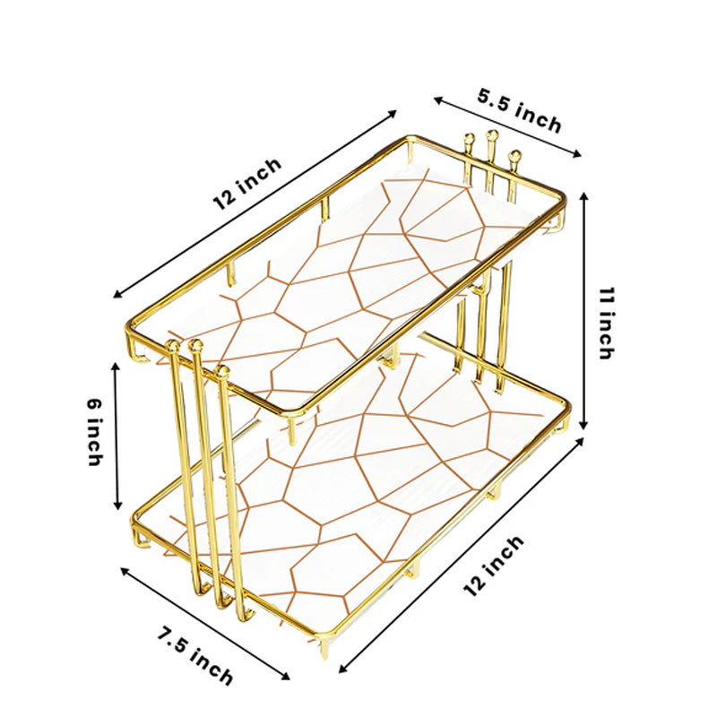 2-Tier Luxury Vanity Storage