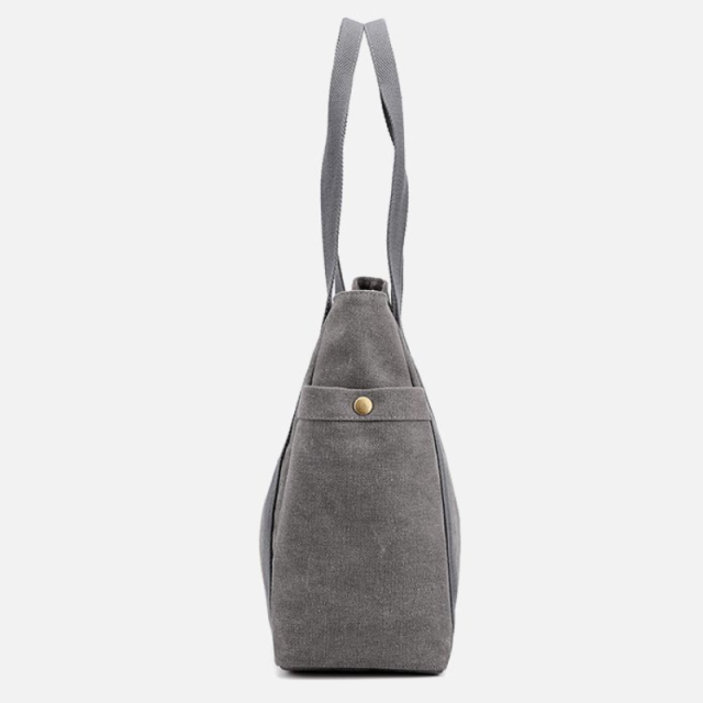 Canvas Multi Pocket Large Tote Bag