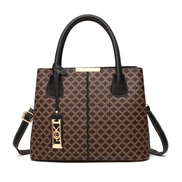 1Trendy Simple Retro Printed Handbag