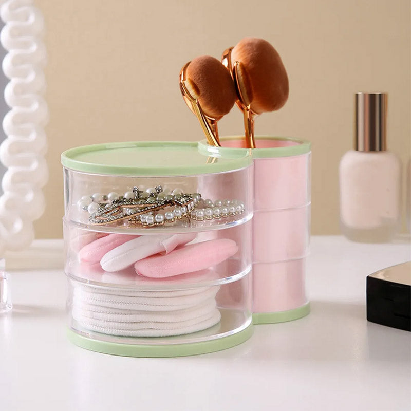 3-layer Rotatable Jewellery Cosmetic Organizer