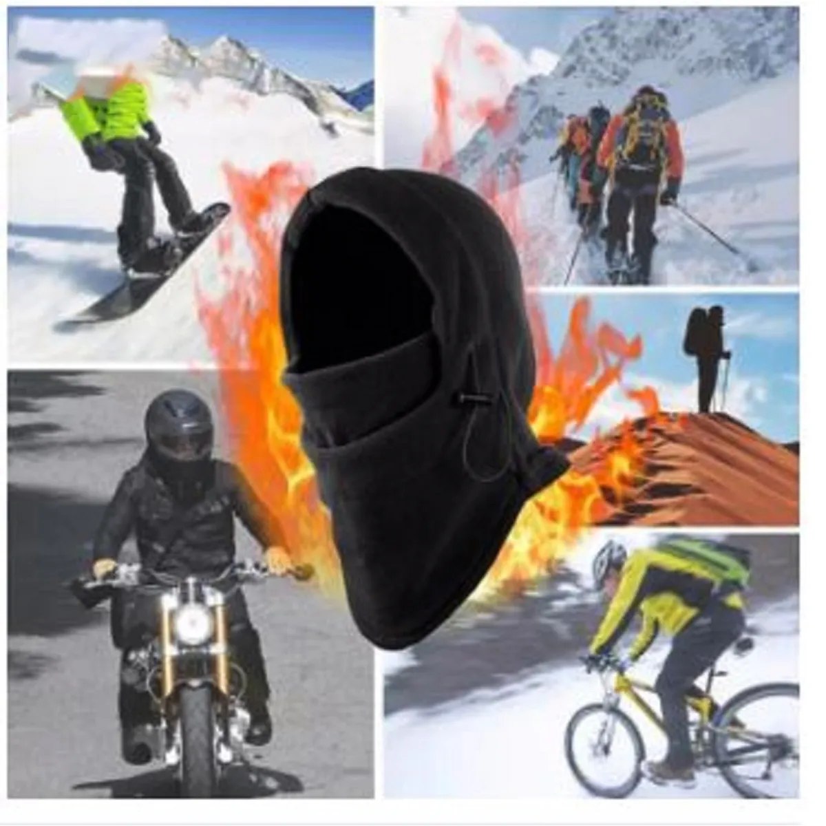 High Quality 2 Hole Motorcycle Head Cover Neck Gaiter Tube Mask Full Face Mask