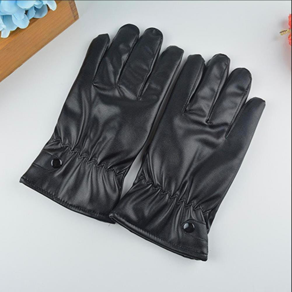 Leather Gloves for Men Women| Winter Warm Gloves for Bikers