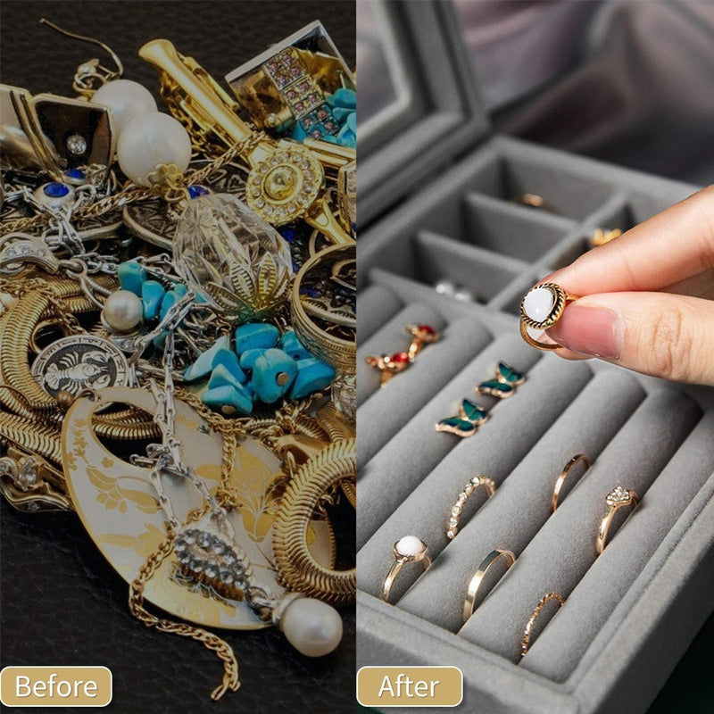 Portable Jewelry Organizer Box With Lock