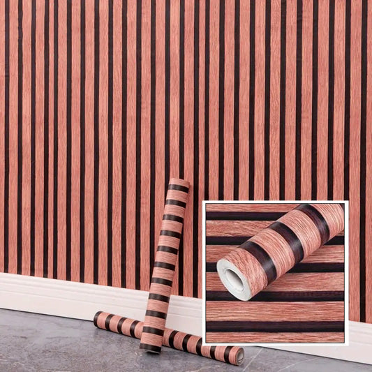 Wood Texture Wall Sheet-Brown